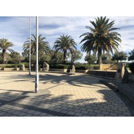 Stirling Civic Garden view of war memorial plaques