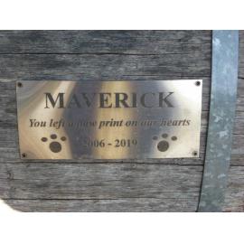 Maverick memorial plaque 