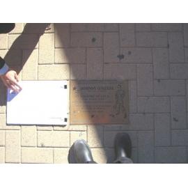 Johnny O'Keefe Scarborough Rock 'N' Roll Walk of Fame plaque