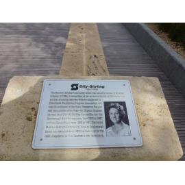 Maureen Grierson Community Centre plaque 