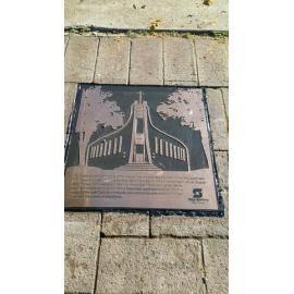 Heritage site marker for Our Lady Rosary in Woodlands