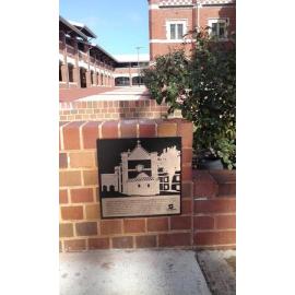 Heritage site marker for St Michaels chapel 