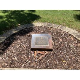Domestic violence plaque on stone