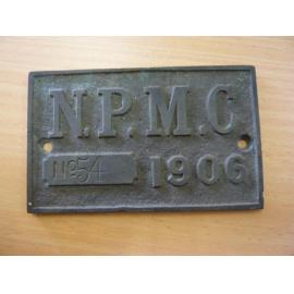 Bakers cart licence plate