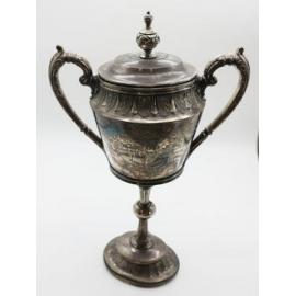 Silver cup trophy