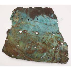 Copper skin cladding from shipwreck