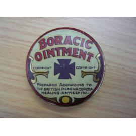 Tin of boracic ointment