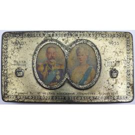 Silver Jubilee of King George and Queen May tin