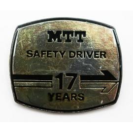 Four MTT Safety Driver badges