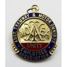 Two Transport Union badges