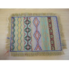 Primary school sampler (hessian emboidery) 