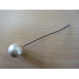 Decorative hat pin with a spherical pearl
