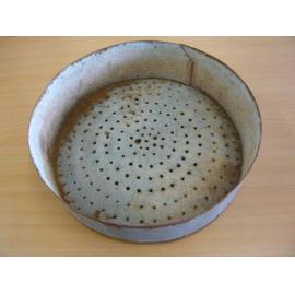 Handmade metal colander