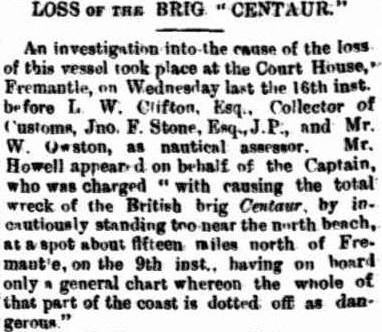The Herald, Fremantle, Saturday 19 December 1874, page 2.