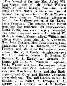 from Trove, NLA, The West Australian Family Notices Monday May 6 1912 http://nla.gov.au/nla.news-article23870458